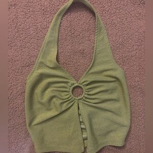 Green Halter Top